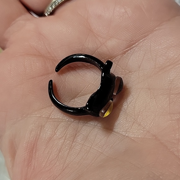 ODD-EYED CAT CUFF RING - Picture 7 of 7